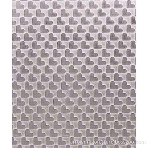 S. S. 304 Embossed Sheet (heart grain)